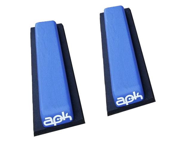 A pair of APK Blue Precision Sticks jump and balance trainers